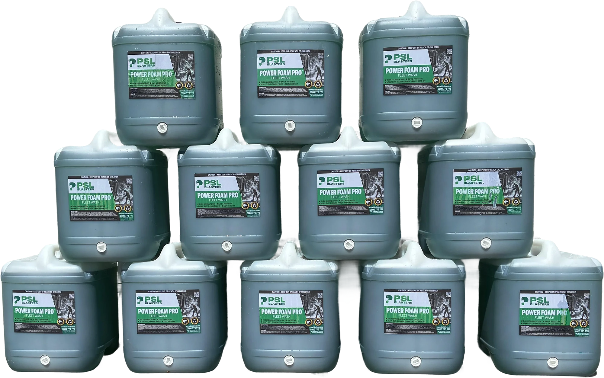 Professional fleet washing products