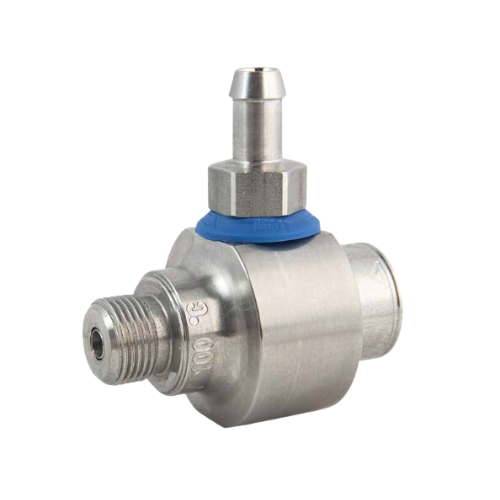 Stainless steel foaming injector.